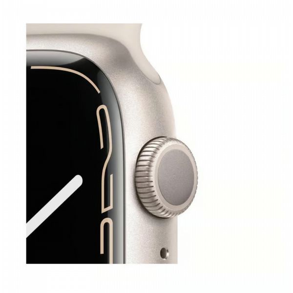 Refurbished Apple Watch SE2 Aluminium 40mm Sport Strap S/M Starlight/Beige. Grade: Premium